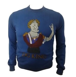 DOLCE & GABBANA DG KING Caesar Sweatshirt Mens 52/XL Streetwear Designer Grunge‎